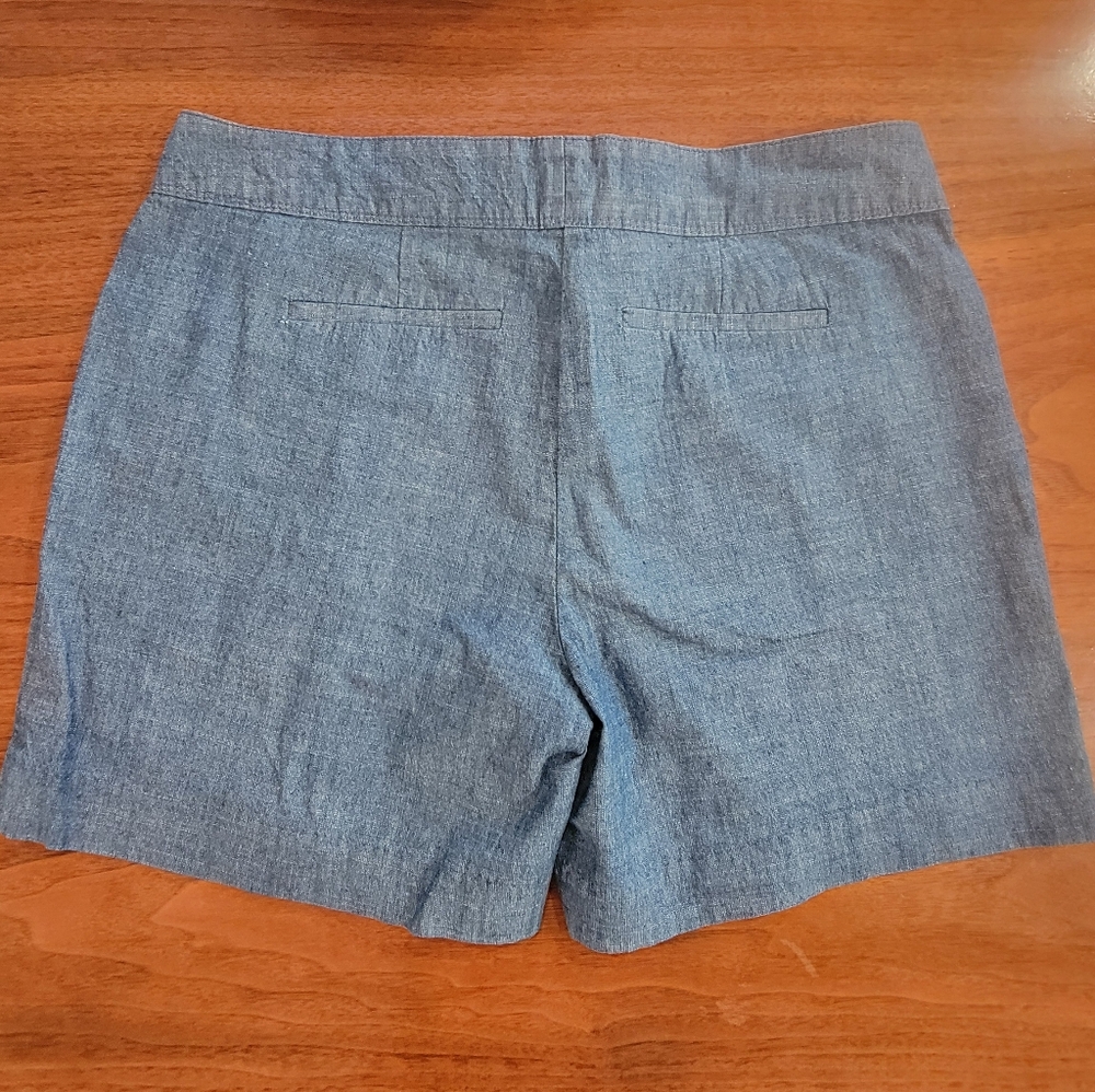 Peace & Pearls blue chambray sailor-style shorts Size 4 Good Condition - Picture 7 of 9
